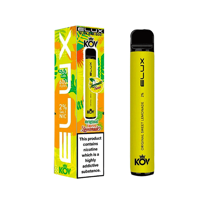 ELUX KOV Lemonade Series 600 Disposable Vape Pod - 20mg #Simbavapes#