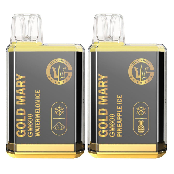 Gold Mary GM600 Disposable Vape Puff Bar Pod Pack of 10 #Simbavapes#