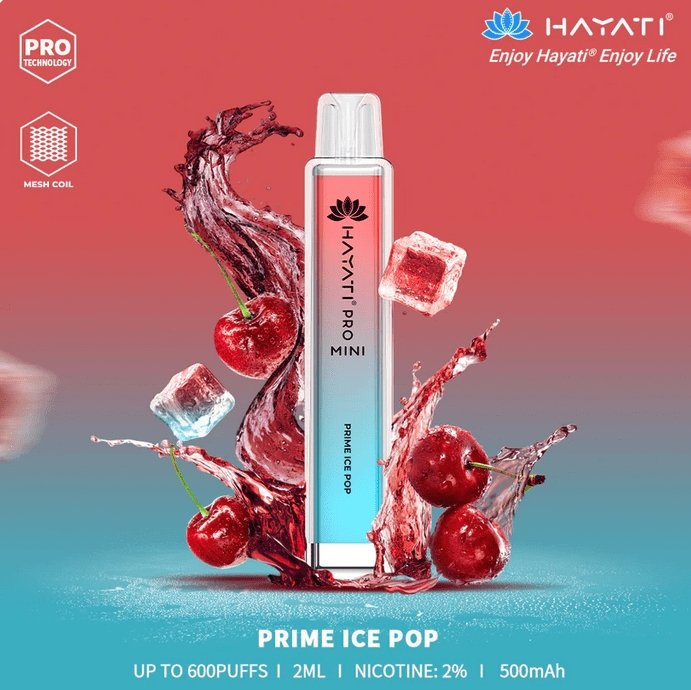 Hayati Crystal Mini Pro 600 Disposable Vape Puff Bar Pod Box of 10 #Simbavapes#