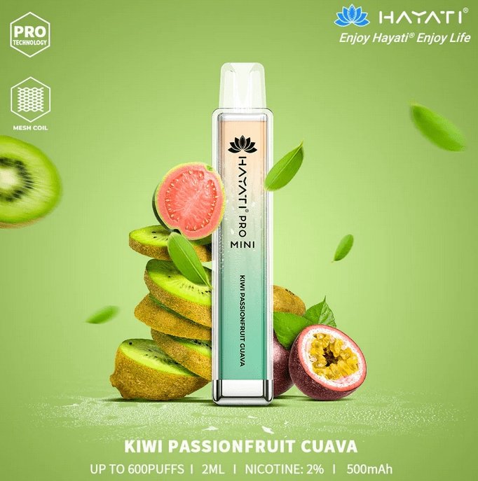 Hayati Crystal Mini Pro 600 Disposable Vape Puff Bar Pod Box of 10 #Simbavapes#