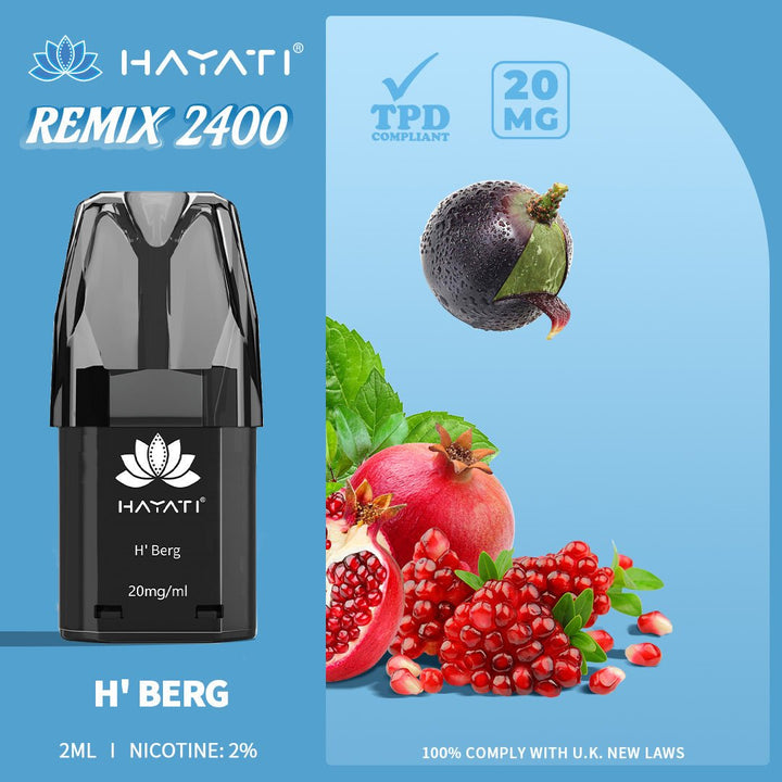 Hayati Remix 2400 Puffs Replacement Pods #Simbavapes#