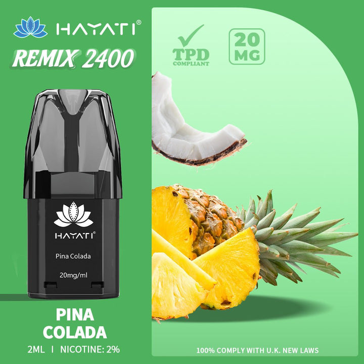 Hayati Remix 2400 Puffs Replacement Pods #Simbavapes#