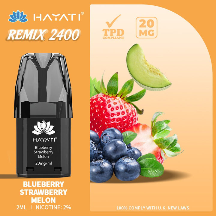 Hayati Remix 2400 Puffs Replacement Pods #Simbavapes#