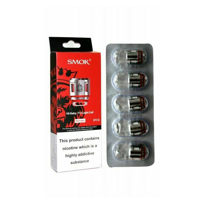 SMOK V8 Baby-T12 Light Coils - Pack of 5 #Simbavapes#