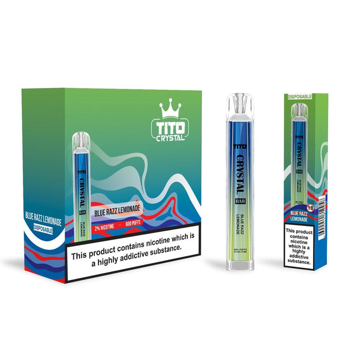 Tito Crystal Bar 600 Puffs Disposable Vape - Pack Of 10 #Simbavapes#