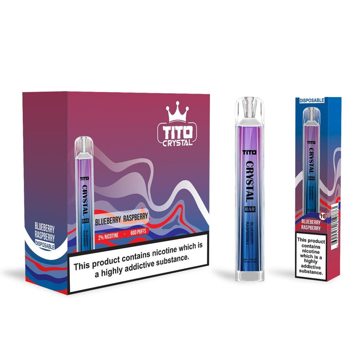 Tito Crystal Bar 600 Puffs Disposable Vape - Pack Of 10 #Simbavapes#