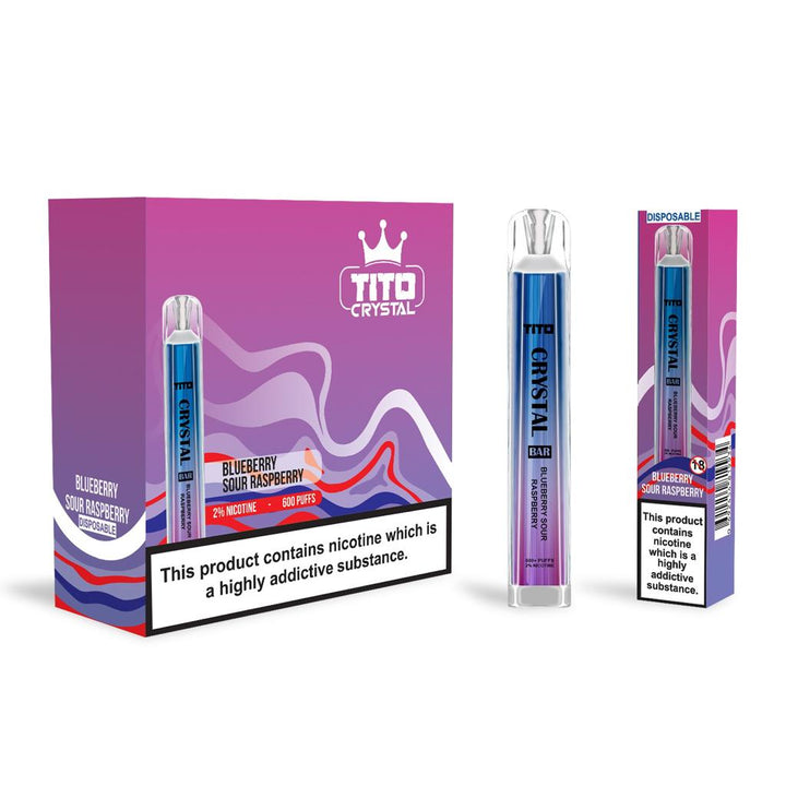 Tito Crystal Bar 600 Puffs Disposable Vape #Simbavapes#