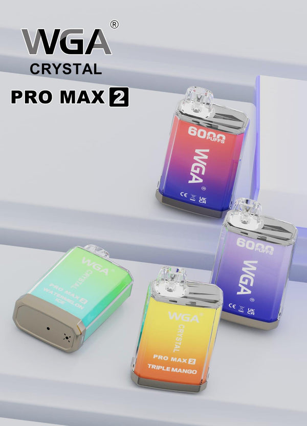 WGA Crystal Pro Max 2 6000 Puffs Disposable Vape Box of 10 #Simbavapes#